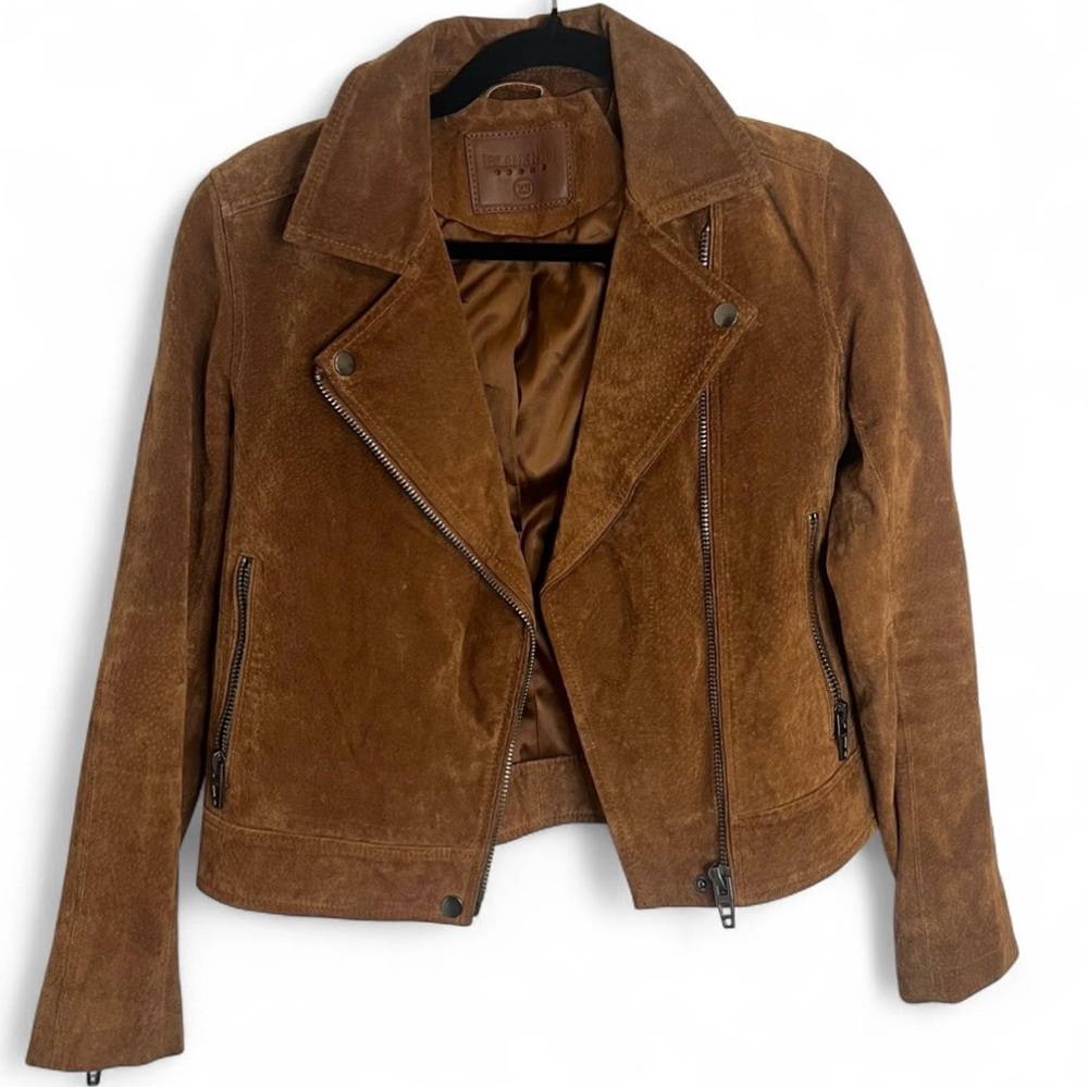 Blank NYC Brown Suede Leather Jacket